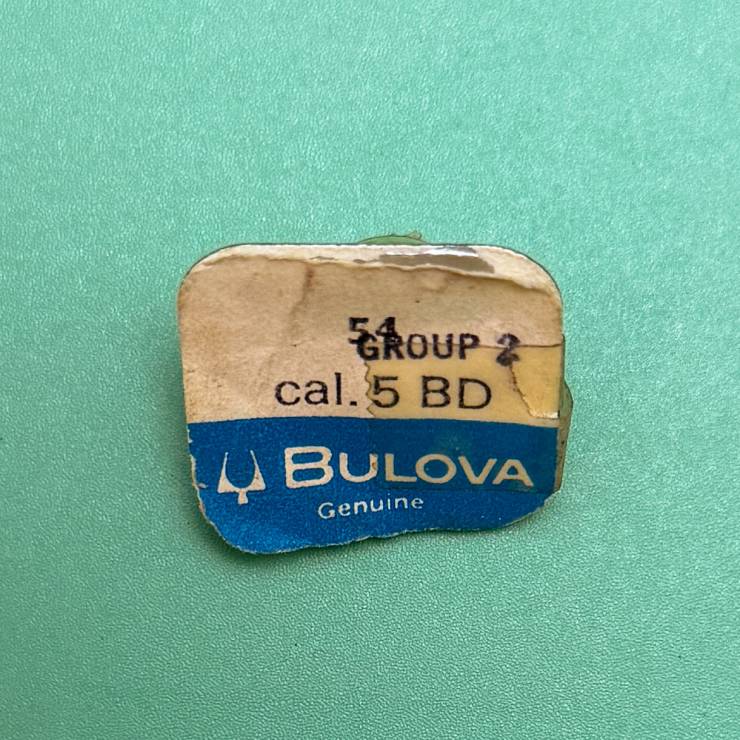 Genuine Bulova Part 54 Balance Complete - Flat Hairspring 5BD 5BC NOS