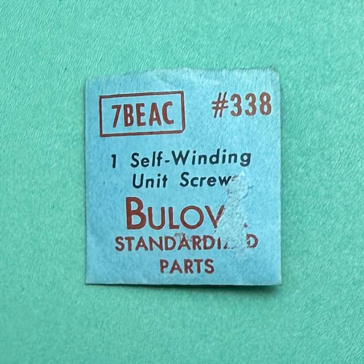Genuine Bulova Part 338 Screw for Self-Wind Unit 7BEAC 7BEACD NOS