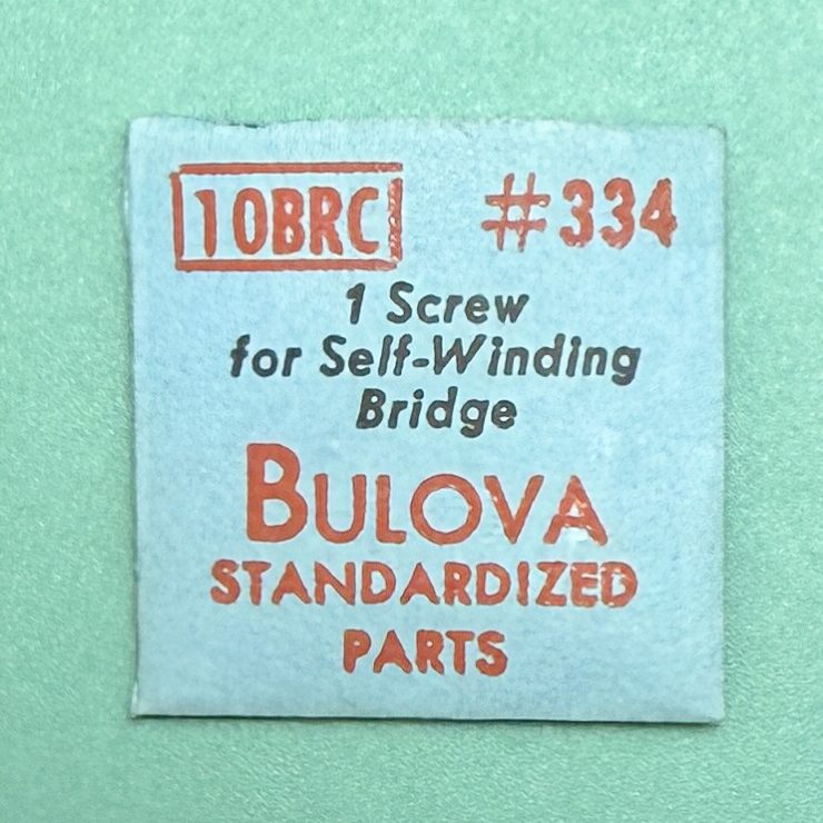 Gen Bulova Part 334 Auto Bridge Screw 10BRC 10CMC 10CSC 8BBA 9AR 9ARC 9AS 9ASC