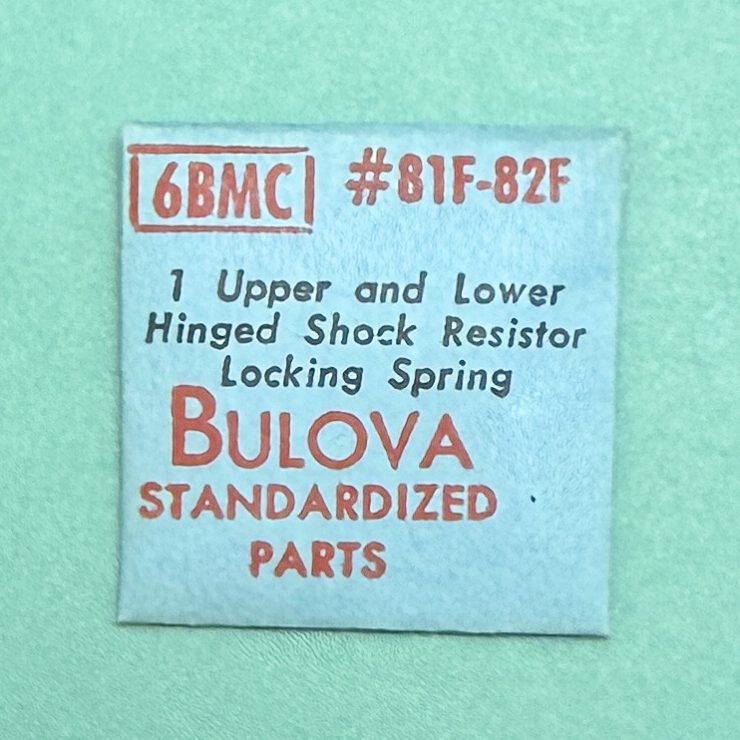Gen Bulova Part 81F 82F Hinged Shock Resistor Locking Spring 3AH 6A 6BM 6CF 7BUC