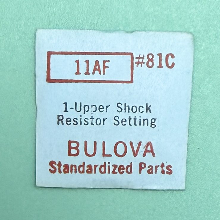 Gen Bulova Part 81C Upr Jewel Setting HSR 11AF 11AFA 11AFAC 11AFACD 11AFC NOS
