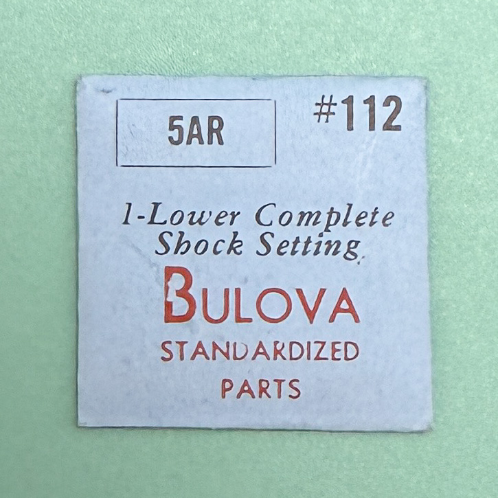 Genuine Bulova Part 112 Lower Complete Shock Setting 5AR 5AT 5AZ NOS