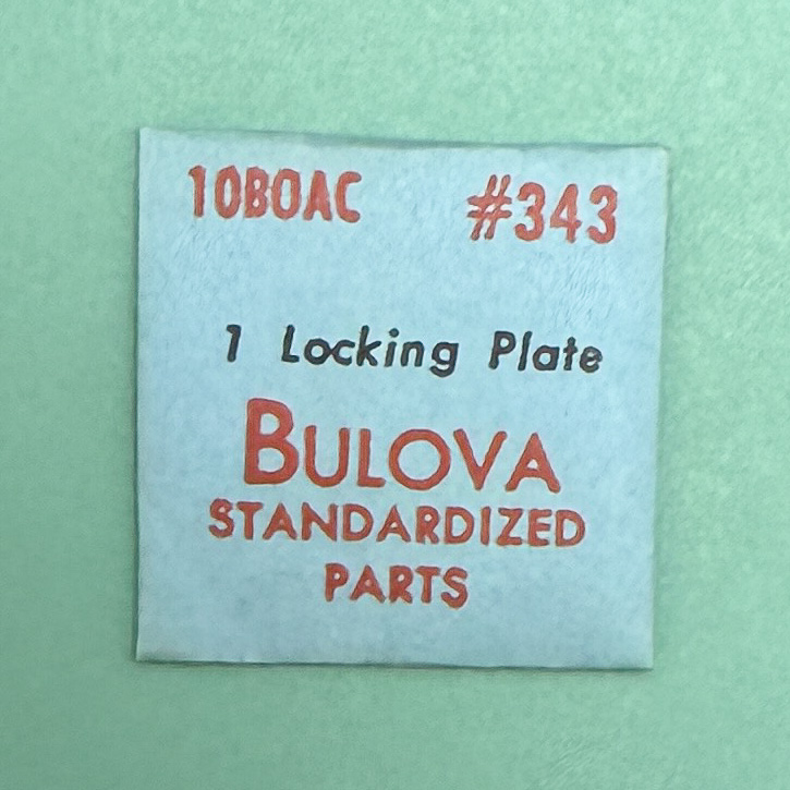 Gen Bulova Part 343 Self-Winding Locking Plate 10BOAC 10BPAC 10BZAC 11ACAC NOS