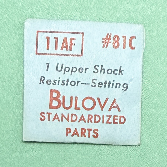 Gen Bulova Part 81C Upper Shock Resistor Setting 11AF 11AFA 11AFAC 11AFC NOS