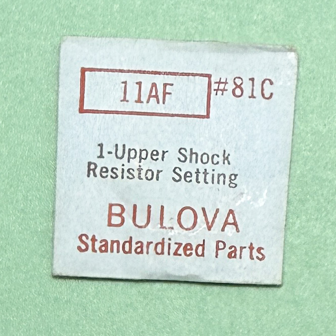 Genuine Bulova Part 81C Upper Shock Resistor Setting 11AF 11AFA 11AFAC NOS