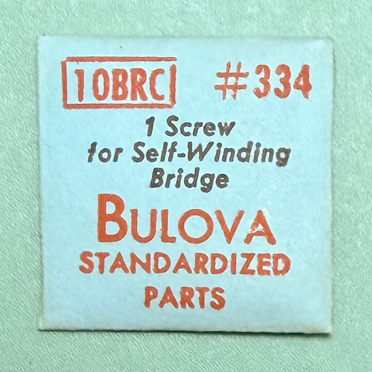 Gen Bulova Part 334 Auto Bridge Screw 10BRC 10CMC 10CSC 8BBA 9AR 9ARC 9AS 137