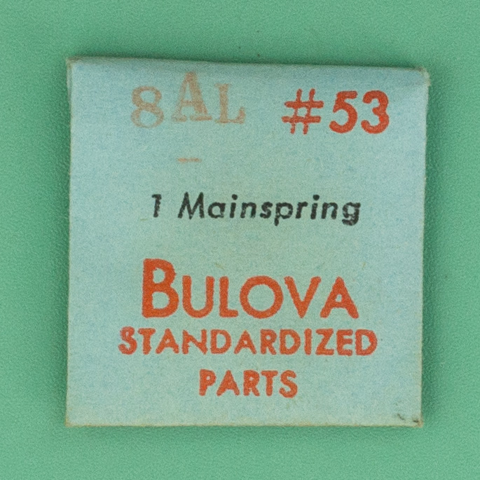 Genuine Bulova Part 53 Mainspring 8AL NOS 0039