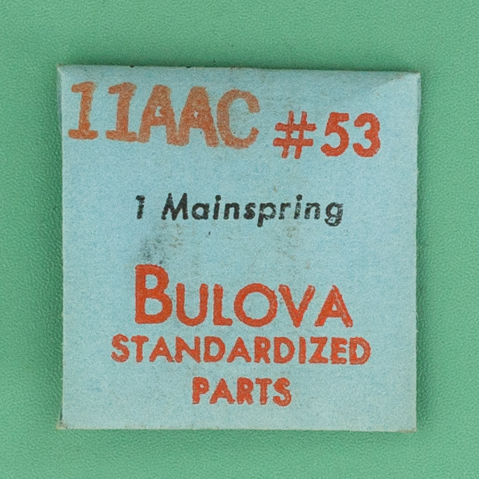 Genuine Bulova Part 53 Mainspring 11AAC NOS 0045