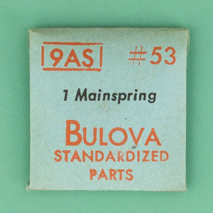 Genuine Bulova Part 53 Mainspring 9AR 9AS NOS 0060
