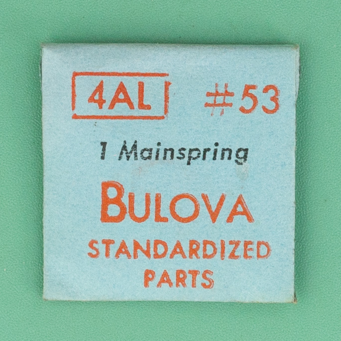 Genuine Bulova Part 53 Mainspring 4AL 5AP NOS 0068