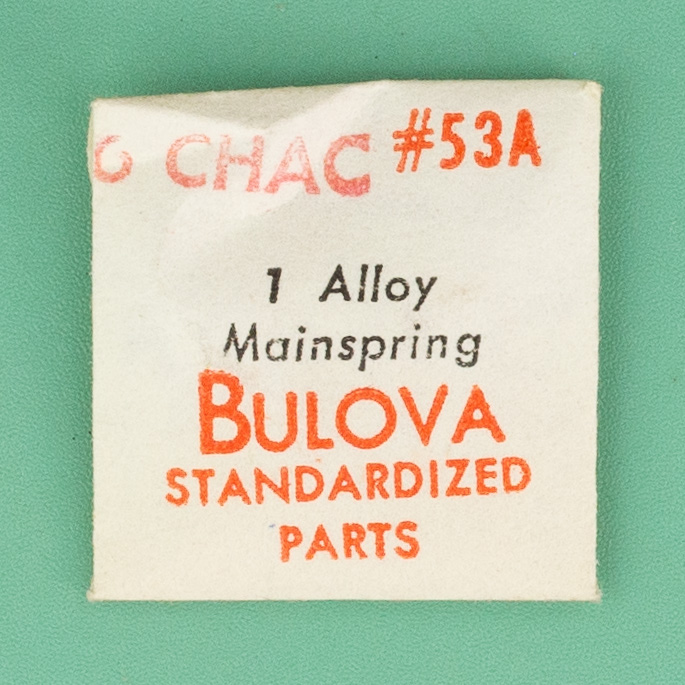 Genuine Bulova Part 53A Alloy Mainspring 6CHAC
6COAC NOS 0069