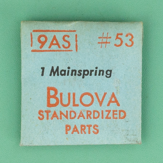 Genuine Bulova Part 53 Mainspring 9AR 9AS NOS 0070