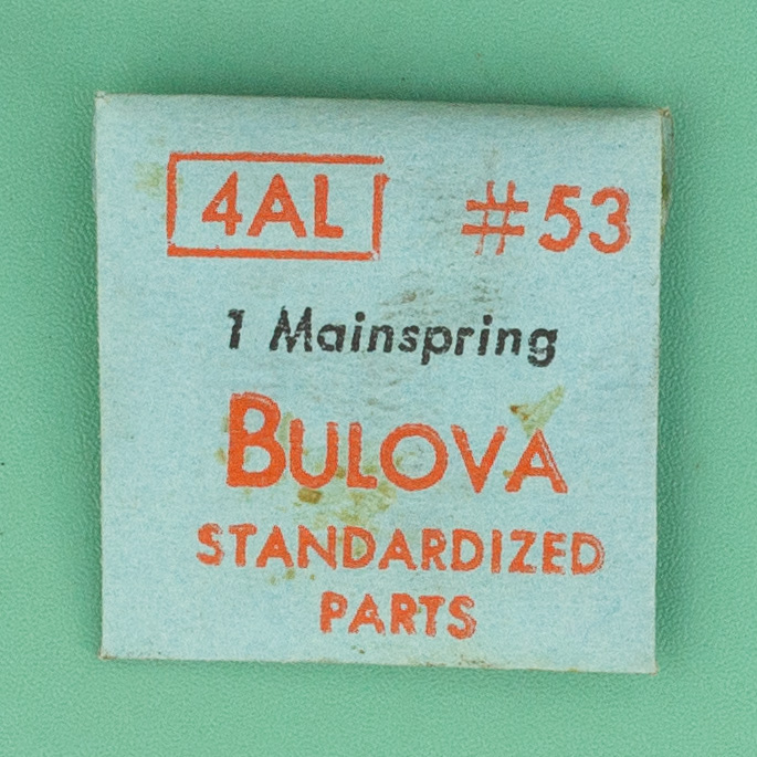 Genuine Bulova Part 53 Mainspring 4AL 5AP NOS 0077
