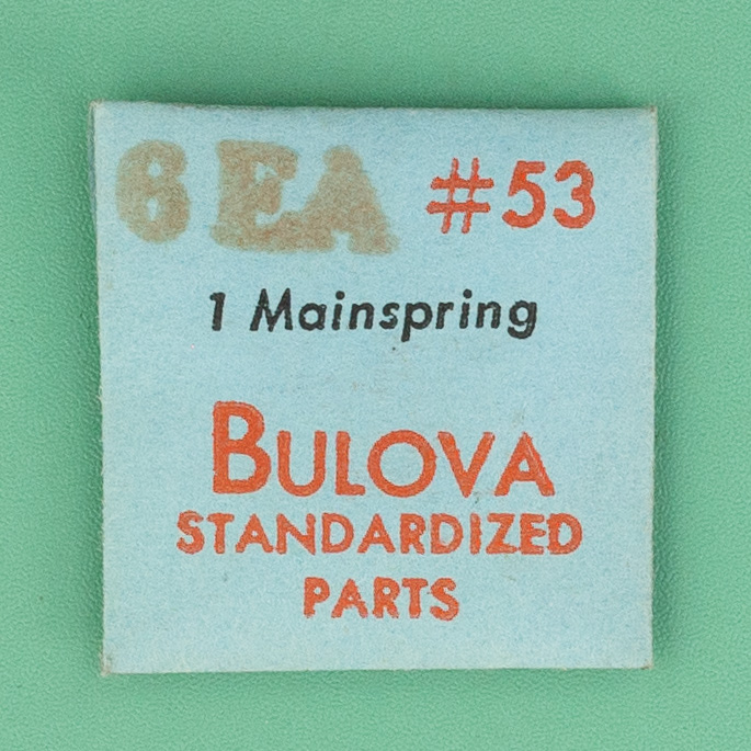 Genuine Bulova Part 53 Mainspring 6EA 6EB NOS 0099