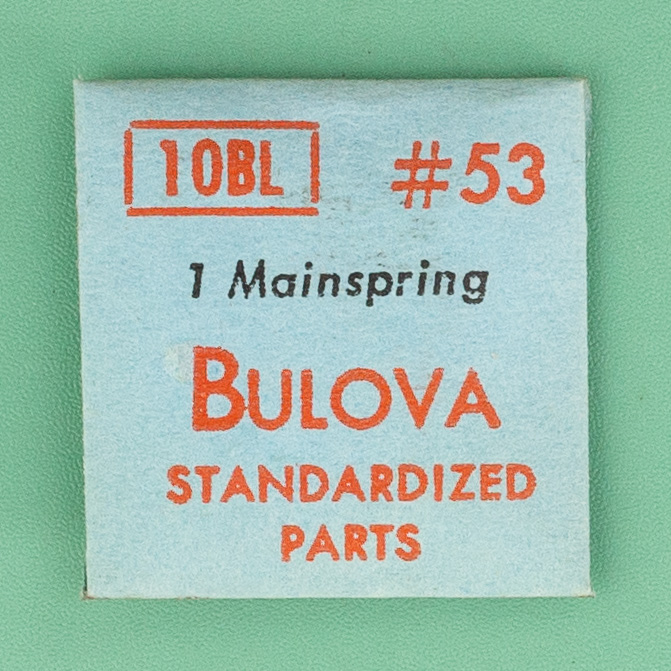 Genuine Bulova Part 53 Mainspring 10BL 10ZL NOS 0118