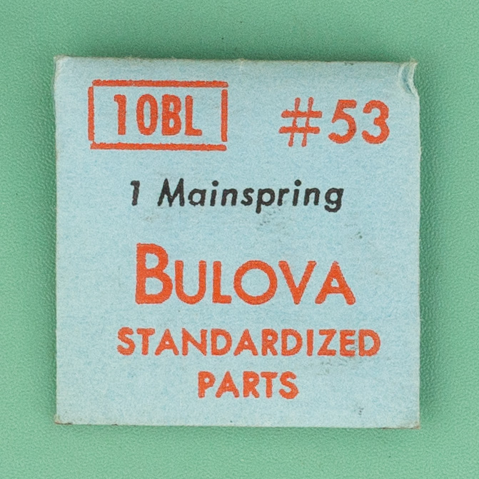 Genuine Bulova Part 53 Mainspring 10BL 10ZL NOS 0119