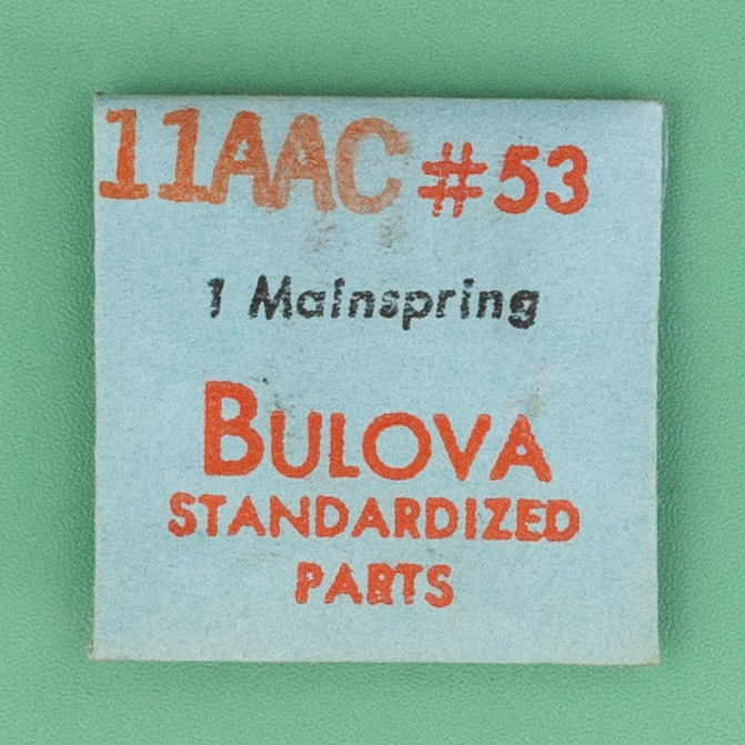 Genuine Bulova Part 53 Mainspring 11AAC NOS 0120