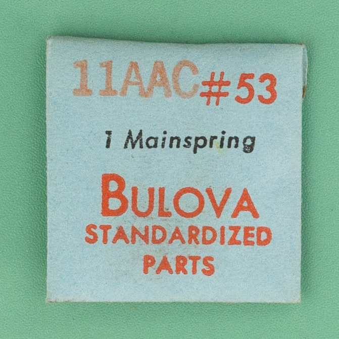 Genuine Bulova Part 53 Mainspring 11AAC NOS 0121