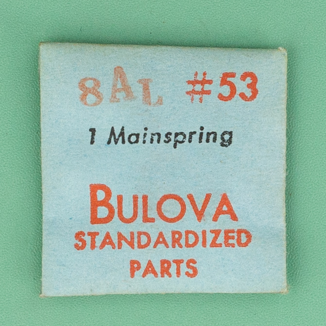 Genuine Bulova Part 53 Mainspring 8AL NOS 0122