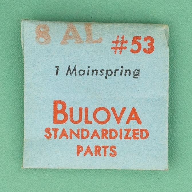 Genuine Bulova Part 53 Mainspring 8AL NOS 0129