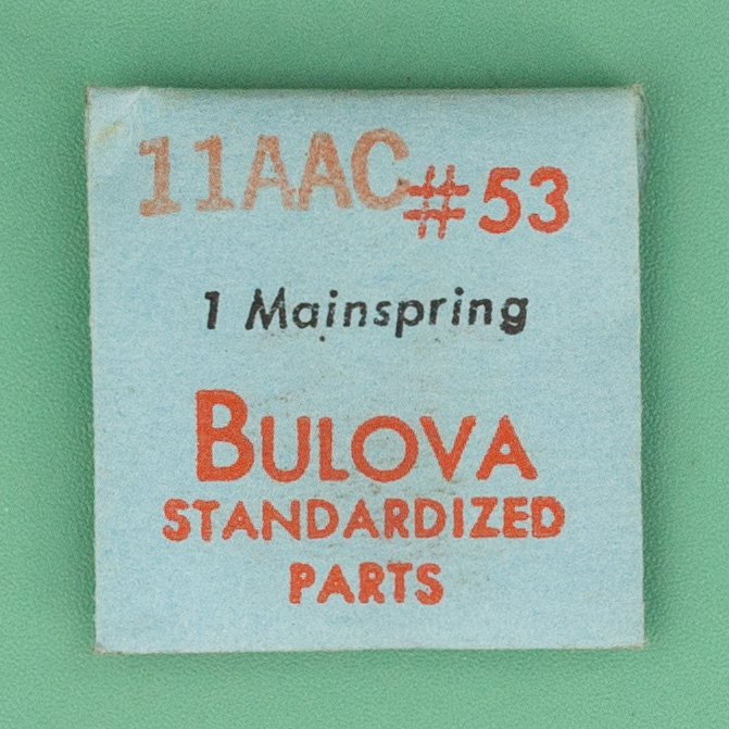 Genuine Bulova Part 53 Mainspring 11AAC NOS 0130