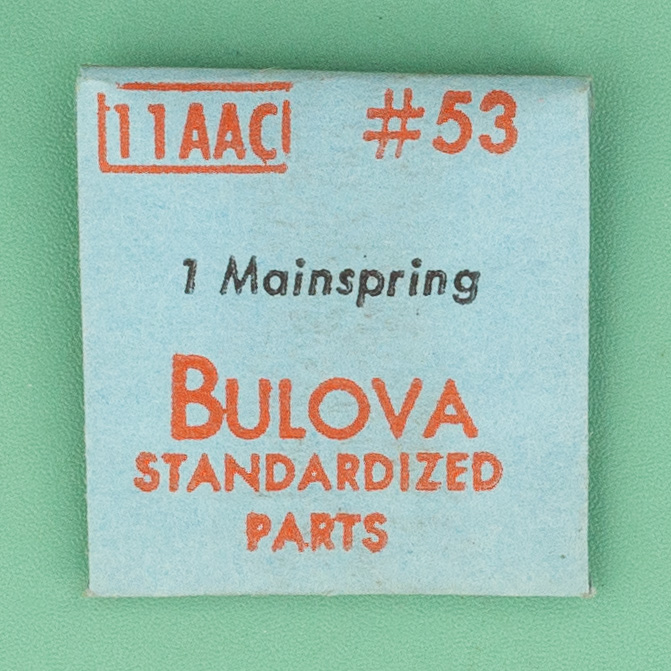 Genuine Bulova Part 53 Mainspring 11AAC NOS 0134