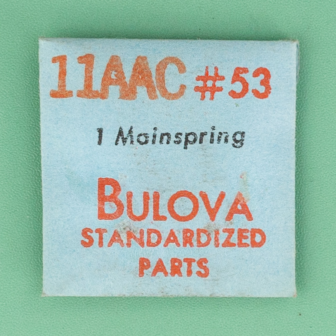 Genuine Bulova Part 53 Mainspring 11AAC NOS 0138