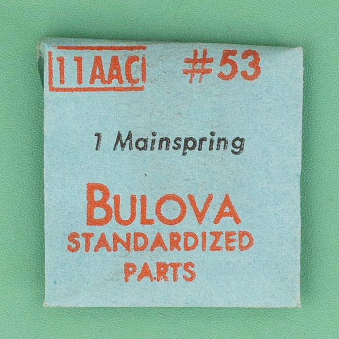 Genuine Bulova Part 53 Mainspring 11AAC NOS 0139