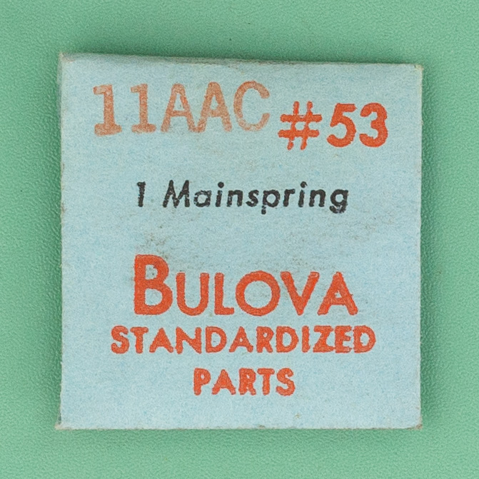 Genuine Bulova Part 53 Mainspring 11AAC NOS 0140