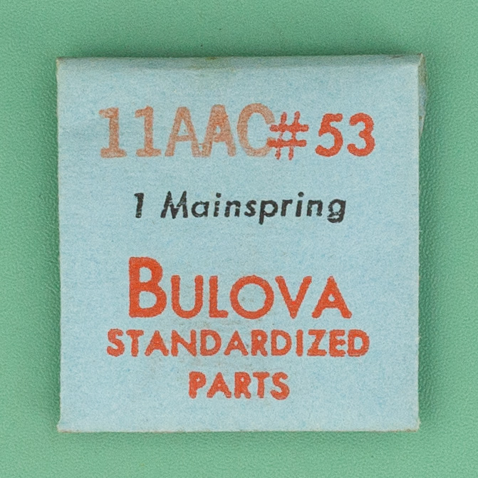 Genuine Bulova Part 53 Mainspring 11AAC NOS 0141