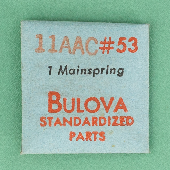 Genuine Bulova Part 53 Mainspring 11AAC NOS 0142