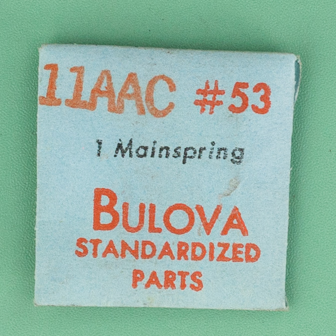 Genuine Bulova Part 53 Mainspring 11AAC NOS 0145
