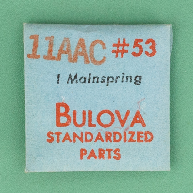 Genuine Bulova Part 53 Mainspring 11AAC NOS 0146