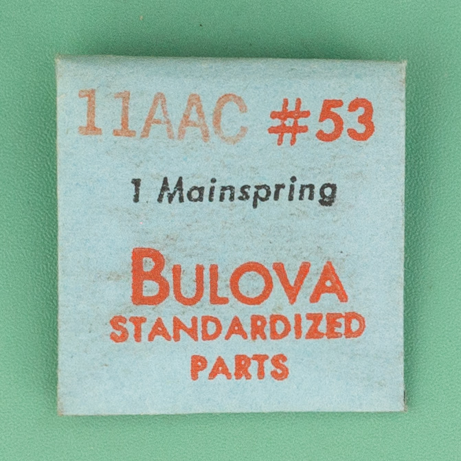 Genuine Bulova Part 53 Mainspring 11AAC NOS 0147