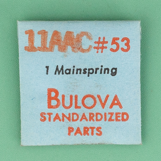 Genuine Bulova Part 53 Mainspring 11AAC NOS 0148