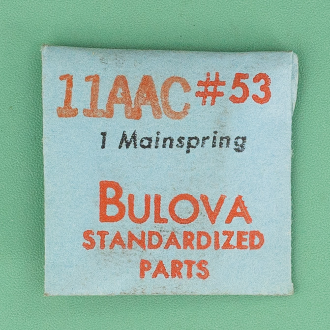 Genuine Bulova Part 53 Mainspring 11AAC NOS 0154