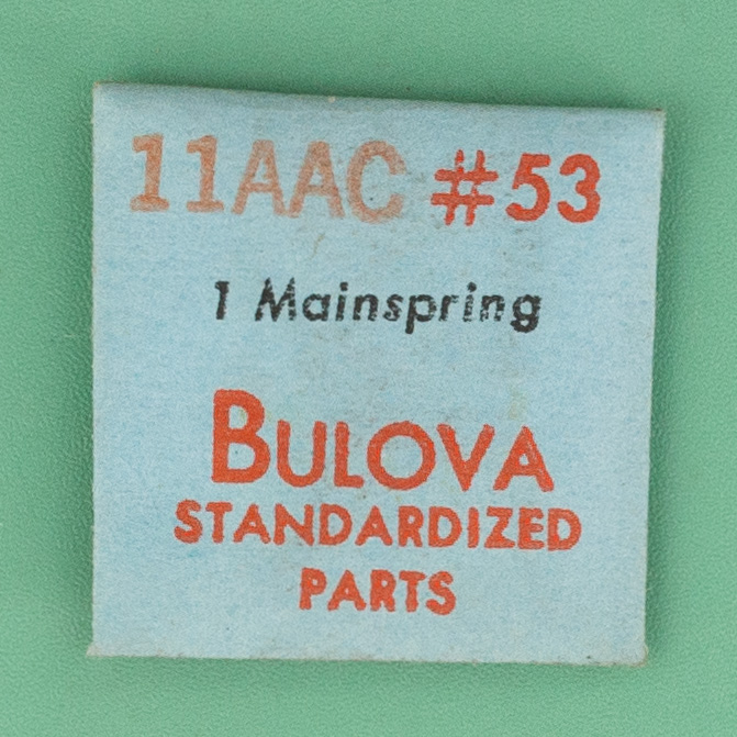 Genuine Bulova Part 53 Mainspring 11AAC NOS 0155