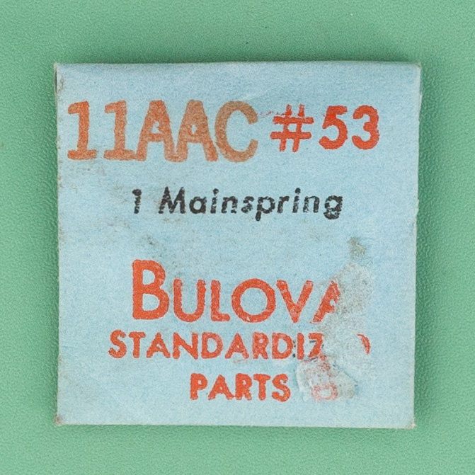 Genuine Bulova Part 53 Mainspring 11AAC NOS 0159