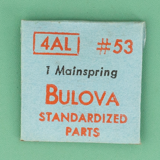 Genuine Bulova Part 53 Mainspring 4AL 5AP NOS 0165
