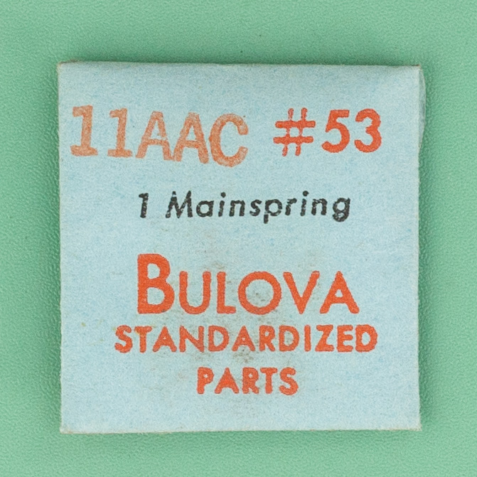 Genuine Bulova Part 53 Mainspring 11AAC NOS 0169