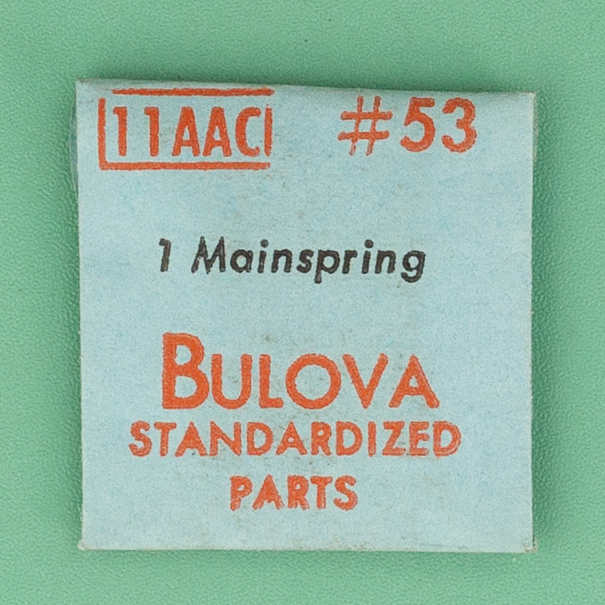 Genuine Bulova Part 53 Mainspring 11AAC NOS 0171
