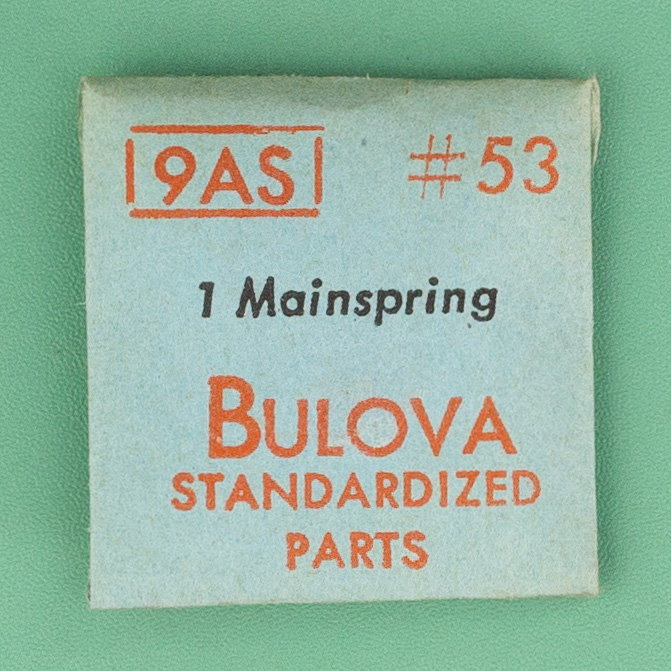 Genuine Bulova Part 53 Mainspring 9AR 9AS NOS 0177