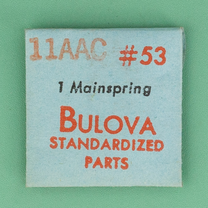 Genuine Bulova Part 53 Mainspring 11AAC NOS 0180