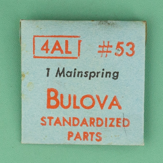 Genuine Bulova Part 53 Mainspring 4AL 5AP NOS 0182
