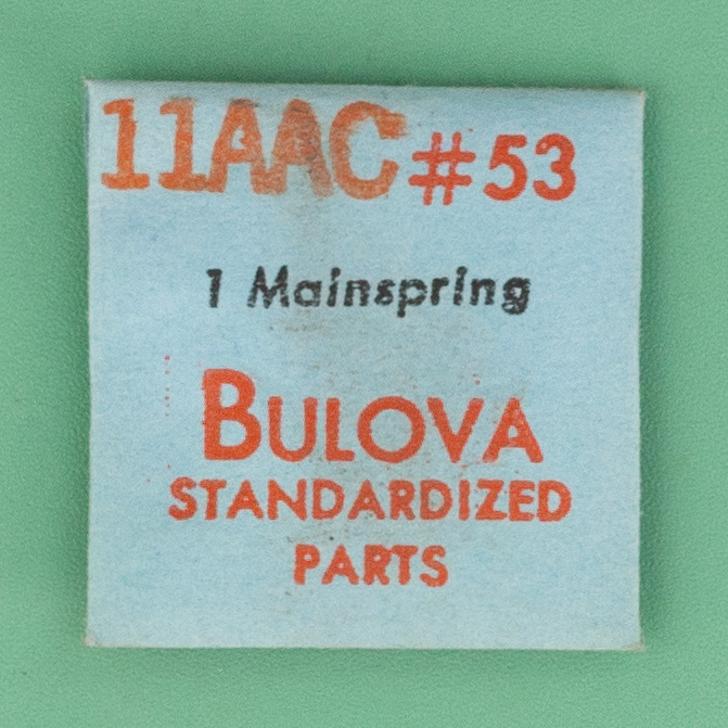 Genuine Bulova Part 53 Mainspring 11AAC NOS 0183