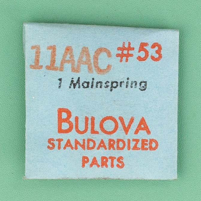 Genuine Bulova Part 53 Mainspring 11AAC NOS 0184