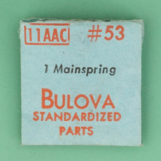 Genuine Bulova Part 53 Mainspring 11AAC NOS 0186