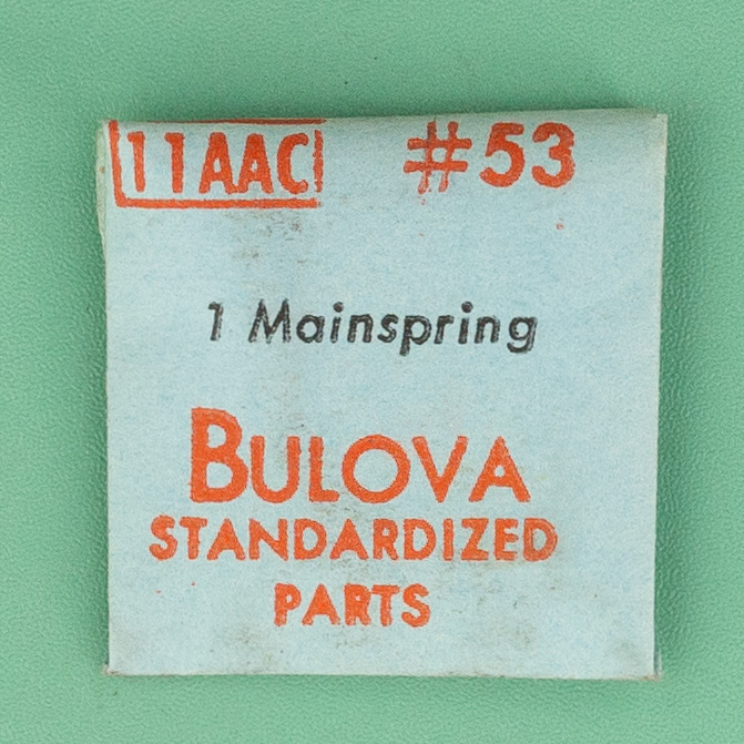 Genuine Bulova Part 53 Mainspring 11AAC NOS 0191