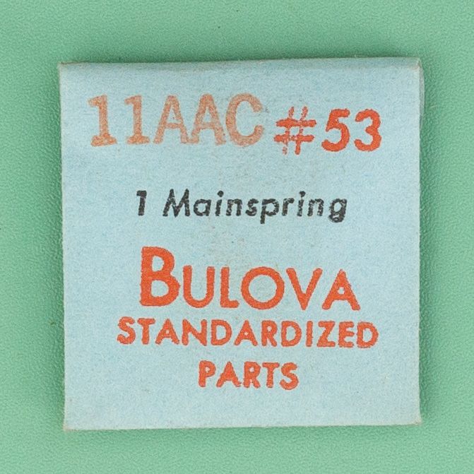 Genuine Bulova Part 53 Mainspring 11AAC NOS 0200