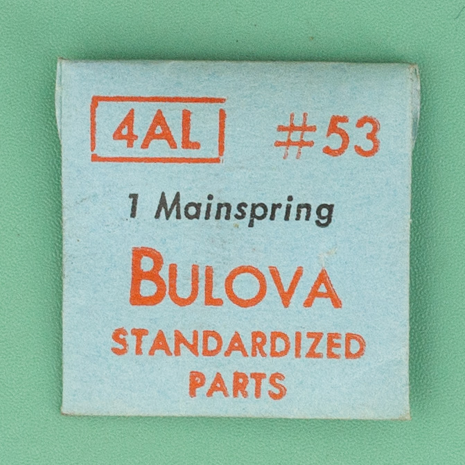 Genuine Bulova Part 53 Mainspring 4AL 5AP NOS 0201